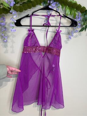 Y2K Sequined Lingerie Tank Top, O/S, Coquette Colorful Maximalist Sheer